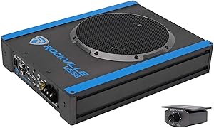 Rockville USS8 8″ 600W Slim Under-Seat Active Subwoofer