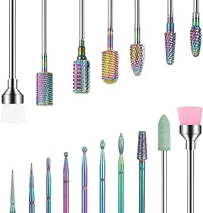 BQAN Nail Drill Bits Set, 17Pcs Tungsten Carbide Drill Bit Set Review