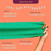 Cleanlogic Exfoliating Stretch Bath/Shower Cloth 3 Count — image 2