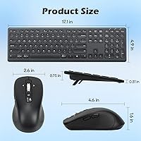 CITLLA M9300 Wireless Keyboard and Mouse Combo — image 7