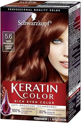 Schwarzkopf Keratin Color 5.6 Warm Mahogany Hair Color Cream