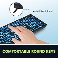 Perixx PERIBOARD-317R Wired Backlit USB Keyboard — image 2