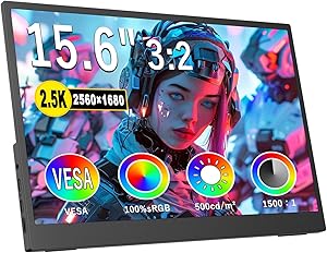 Topmonitor P15.6/2.5K Portable Monitor 15.6-inch 2560×1680