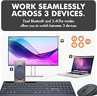 X9 Quiet Wireless Keyboard and Mouse Combo — image 2