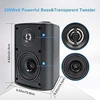 Herdio HOS-401B 4-Inch Passive Outdoor Speakers — image 2