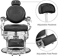 Winado Heavy Duty Vintage Recline Barber Chair — image 4