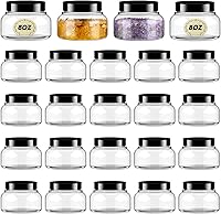 Tessco 24 Pack Plastic Jars with Lids 8oz — image 1