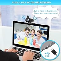 XPCAM A9 1080P Webcam with Microphone and Privacy Shutter — image 5