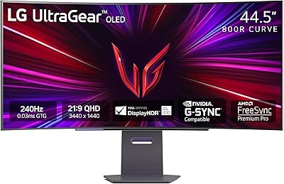 LG 45GS95QE Ultragear OLED Curved Gaming Monitor 45-Inch