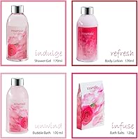 Freida and Joe Heart Pink Rose Spa Bath and Body Gift Set — image 3