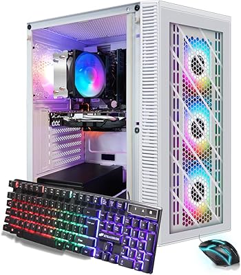 STGAubron RGB Desktop PC, AMD Ryzen 7 5700G, 16GB RAM, 1TB SSD
