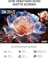 UPERFECT 22″ 2K QLED Portable Touchscreen Monitor — image 4