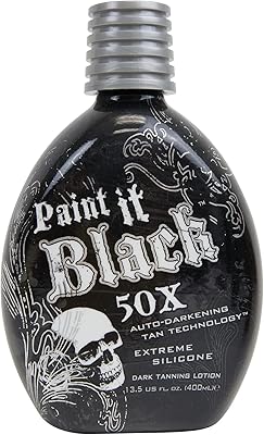 Millennium Tanning Paint It Black 50x Dark Tanning Bed Lotion, 13 fl. oz.