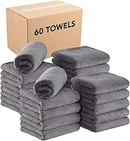 Arkwright Microfiber Coral Fleece Salon Towels, 16 x 27 in, Grey, Case of 60 — image 1