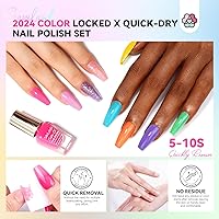 Saviland Quick-Dry Nail Polish Set - 20pcs Neon Rainbow Brights — image 5
