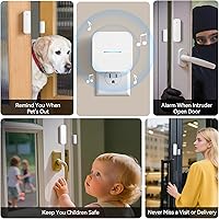 AIDA Door Alarm Wireless Ring Chime Sensor — image 2