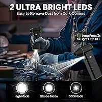 AUKZON Compressed Air Duster with Flashlight — image 3