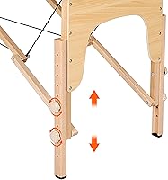 Topeakmart Portable Massage Table, Cream — image 7