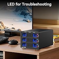 Cenmate Hybrid 22.5/3.5″ SATA HDD/SSD + 3 M.2 NVMe Enclosure — image 8