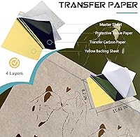 WZPB Tattoo Skin with Transfer Paper Kit - 20Pcs Practice Skin + 20Pcs Transfer Paper — image 5