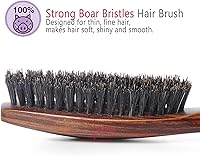 PERFEHAIR 100% Wild Natural Boar Bristle Hair Brush for Thin, Fine Hair — image 3