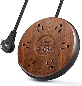 TOPREK Power Strip with USB, 6 Outlets, 20W USB-C Fast Charging Review