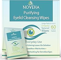 NOVEHA Eyelid & Lash Wipes, 60 Count — image 1