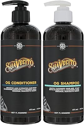Suavecito OG Shampoo & Conditioner Set 16 oz Pump Bottle