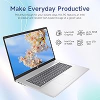 HP 17.3-inch Touchscreen Laptop i3-N305 16GB RAM 128GB eMMC plus 512GB SSD — image 3