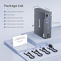 MLEEDA 2 Monitors KVM Switch 4K@60Hz — image 9