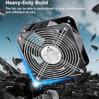 GDSTIME AXIAL Fan 20060, 200mm x 200mm x 60mm, 120V AC — image 3