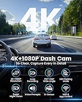 Penemay Dash Cam V31 4K Front + 1080P Rear Camera — image 2