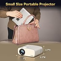 Pericat PJ108 4K Supported Native 1080P Portable Projector — image 6