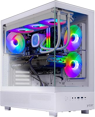 Skytech Gaming Azure 3 Gaming PC, AMD Ryzen 7 9700X, NVIDIA RTX 5060, 32GB DDR5, 2TB SSD