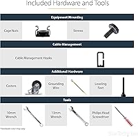 StarTech 4-Post 8U Mobile Open Frame Server Rack — image 5