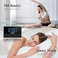 LERSGO HR1901 Bluetooth Alarm Clock Radio — image 7