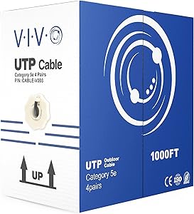 VIVO CABLE-V003 Waterproof Cat5e Ethernet Cable 1000ft