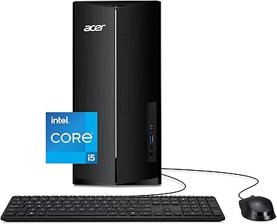 Acer Aspire TC-1760-UA92 Desktop | 12th Gen Intel Core i5 | 12GB RAM | 512GB SSD