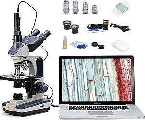 SWIFT Trinocular Compound Microscope SW350T 40X-2500X Magnification Review