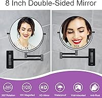 LANSI Wall Mounted Magnifying Makeup Mirror with 1X/10X Magnification — image 3