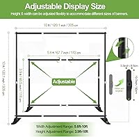 FUDESY 10x10 ft Backdrop Banner Stand — image 2