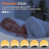 JALL K2 Wake Up Light Sunrise Alarm Clock — image 6