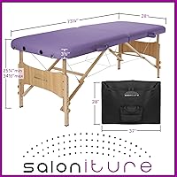 Saloniture Basic Portable Folding Massage Table - Lavender — image 7