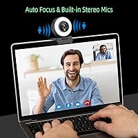 Angetube 967Pro 1080p Webcam with Ring Light — image 8