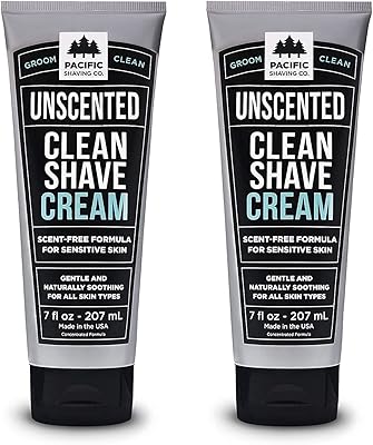 Pacific Shaving Company Clean Shaving Cream 7oz, 2 Pack