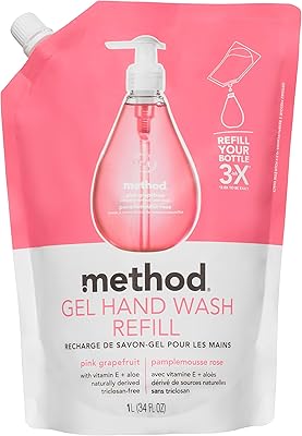 Method Hand Wash Refill, Pink Grapefruit, 34 Fl. Oz