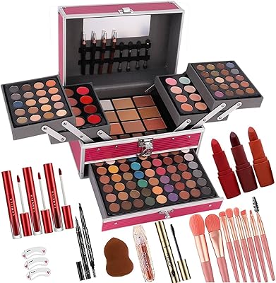 UNIFULL 132 Color All In One Makeup Kit for Women & Girls (006N1-Pink)