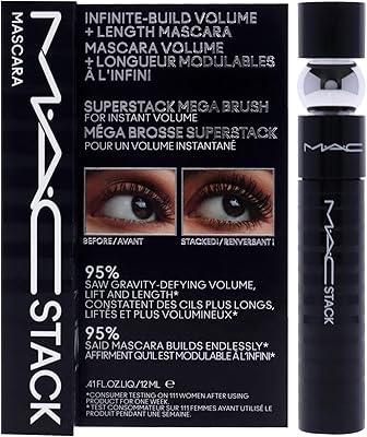 MAC Stack Mascara Superstack Macro Brush 0.41oz Black