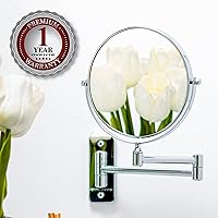 OVENTE 7″ Wall Mounted Makeup Mirror with 1X/10X Magnification — image 10