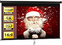 Saicool 100-inch 16:9 HD Portable Manual Pull Down Projector Screen — image 8